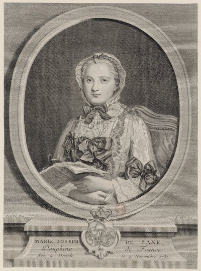 Marie Josèphe, Dauphine van Frankrijk in 1747 door Michel Aubert